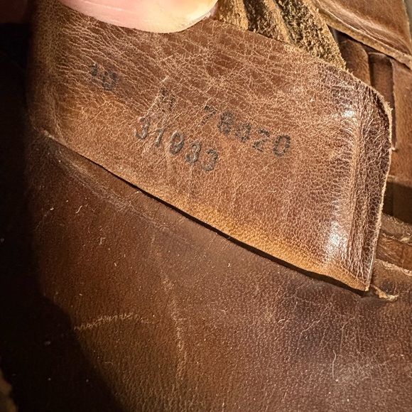 Frye Brown Braided Leather Toe-Loop Sandals - Picture 4 of 11